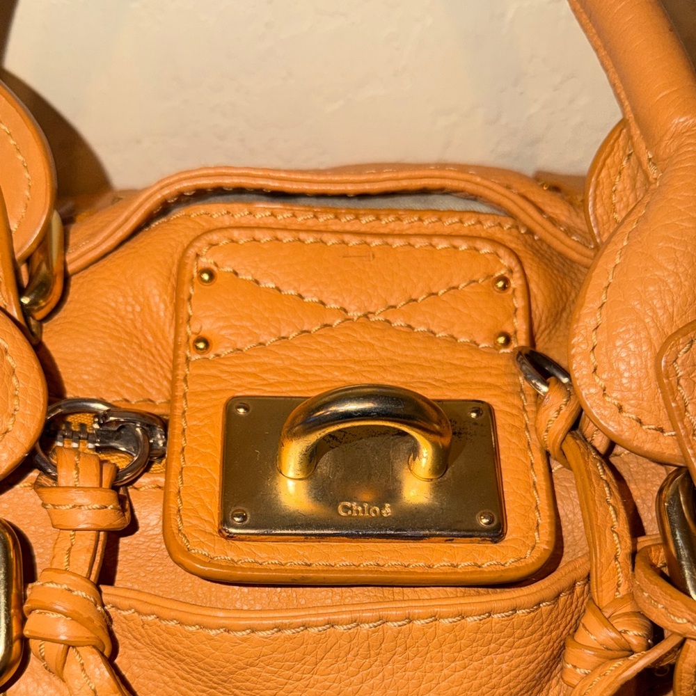 Chloe Tan Paddington Leather Satchel Bag - Picture 4 of 16